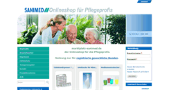 Desktop Screenshot of marktplatz-sanimed.de
